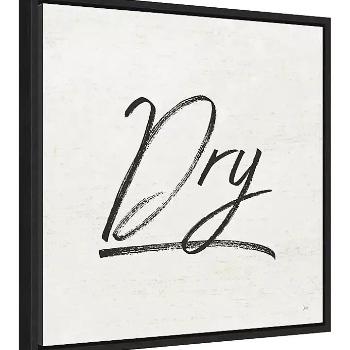 Tan and Black Dry Laundry Framed Wall Plaque