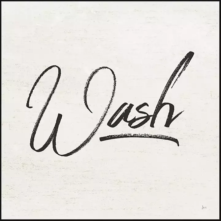 Tan and Black Wash Laundry Framed Wall Plaque