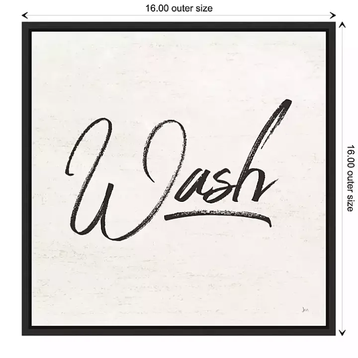 Tan and Black Wash Laundry Framed Wall Plaque