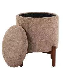 Tan Daniella Storage Ottoman