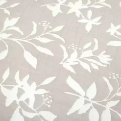 Tan Floral Reversible 3-pc. Full/Queen Quilt Set