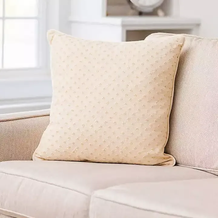 Tan Pin Point Pillow