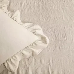 Tan Ruffle Skirt 3-pc. Queen Comforter Set