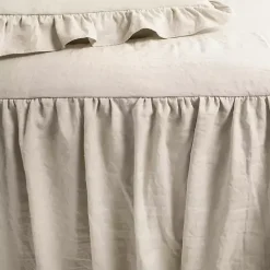 Tan Ruffle Skirt 3-pc. Queen Comforter Set