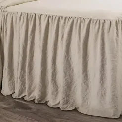 Tan Ruffle Skirt 3-pc. Queen Comforter Set