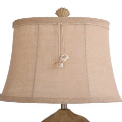 Tan Sand Dollar Table Lamp