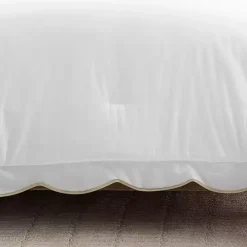 Tan Scalloped Edge 3-pc. Full/Queen Comforter Set