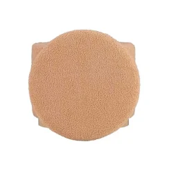 Tan Sherpa Upholstered Storage Ottoman