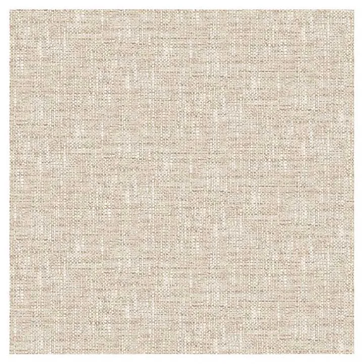 Tan Textured Poplin Peel & Stick Wallpaper