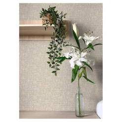 Tan Textured Poplin Peel & Stick Wallpaper