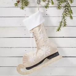 Tan Winter Skate Stocking