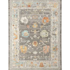 Taupe Bohemian Area Rug, 5x8