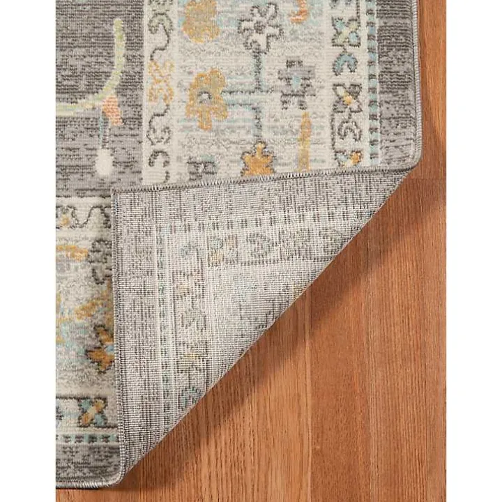 Taupe Bohemian Area Rug, 5x8