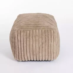 Taupe Comfy Foam Lounge Ottoman