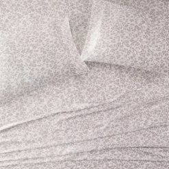 Taupe Leopard Satin Standard 2-pc. Pillow Case Set