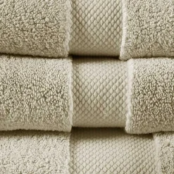 Taupe 6-pc. Cotton Bath Towel Set