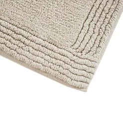 Taupe Tufted Reversible Cotton Bath Mat, 72 in.