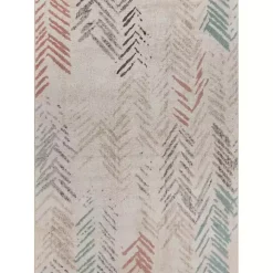 Teal and Pink Arrows Area Rug, 5x7