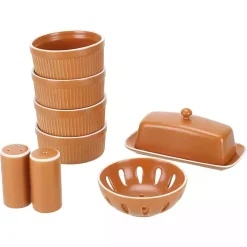 Tempo Terracotta 7-pc. Countertop Accessory Set