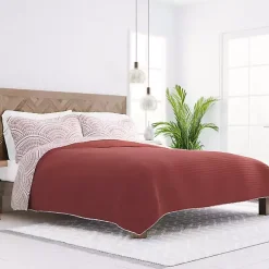 Terra Scalloped Reversible 3-pc. King Quilt Set