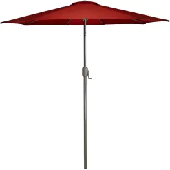 Terracotta 8 ft. Hand Crank Tilt Umbrella