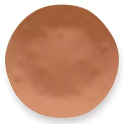 Terracotta Melamine Santal Dinner Plates, Set of 6