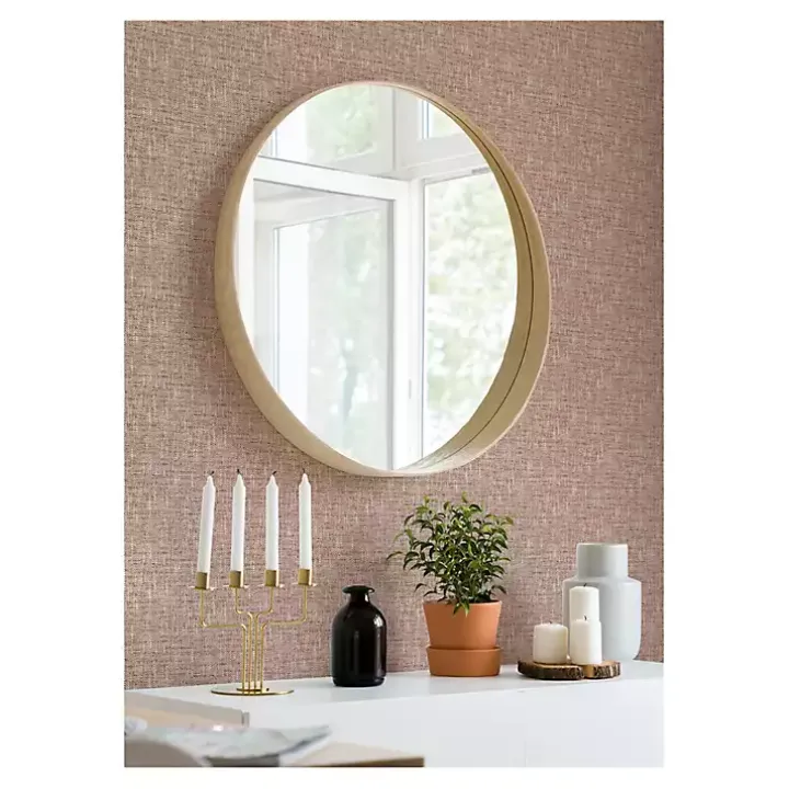 Terracotta Textured Poplin Peel & Stick Wallpaper