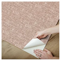 Terracotta Textured Poplin Peel & Stick Wallpaper