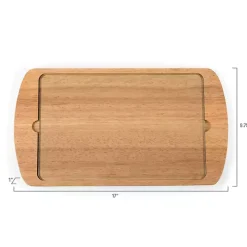 Texas A&M Aggies Wood and Glass Serving Board