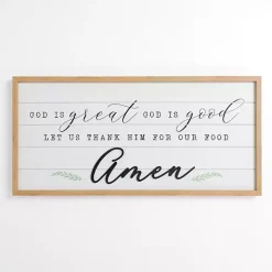 Thank Him For Our Food Wall Plaque