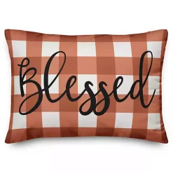 Thankful and Blessed Double Sided Accent Pillow