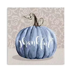 Thankful Pumpkin Canvas Art Print, 30x30