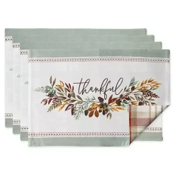 Thankful Reversible Placemats, Set of 4