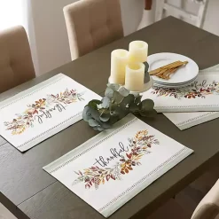 Thankful Reversible Placemats, Set of 4