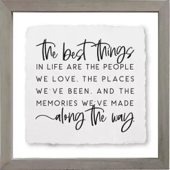The Best Things in Life Wall Plaque