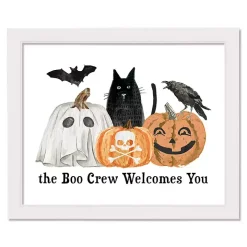 The Boo Crew Framed Canvas Art Print