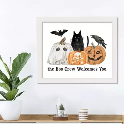 The Boo Crew Framed Canvas Art Print