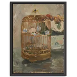 The Cage Morisot Framed Canvas Art Print