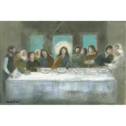 The Last Supper Canvas Art Print by Chandra Savaso