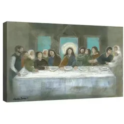 The Last Supper Canvas Art Print by Chandra Savaso