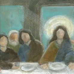The Last Supper Canvas Art Print by Chandra Savaso