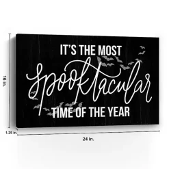 The Most Spooktacular Time Canvas Wall Plaque