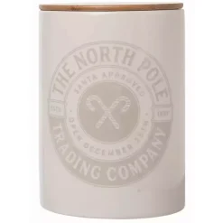 The North Pole White Ceramic Canister