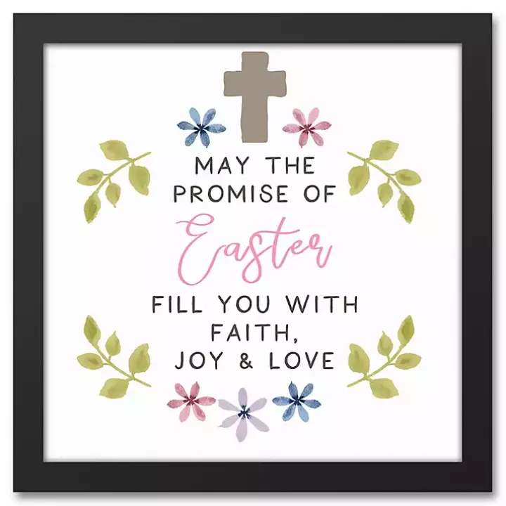 The Promise of Easter Framed Canvas Print
