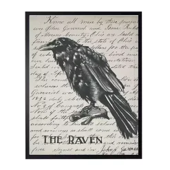 The Raven Framed Halloween Wall Art