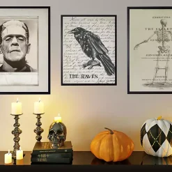 The Raven Framed Halloween Wall Art