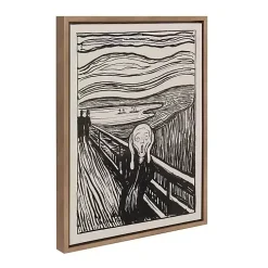 The Scream Framed Canvas Art Print