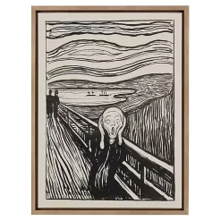 The Scream Framed Canvas Art Print