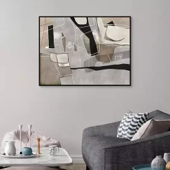 Think Twice Framed Canvas Art Print