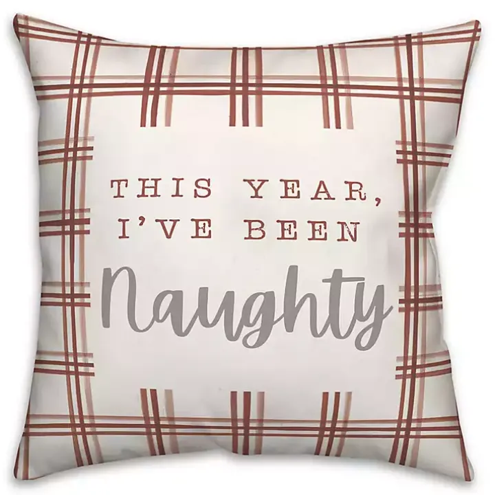 This Year I've Been Naughty Pillow
